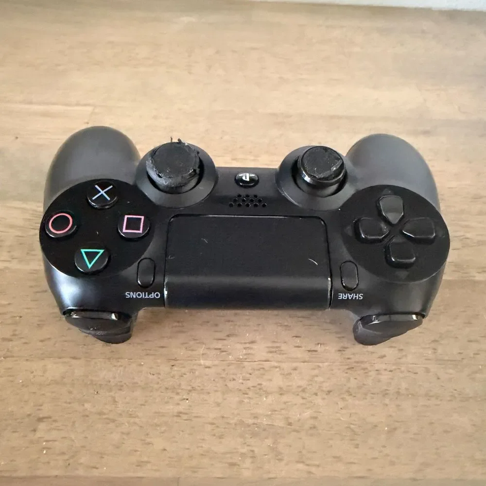 2 Sony PS4 DualShock 4 Wireless Controllers Black CUH-ZCT1U Genuine OEM Tested